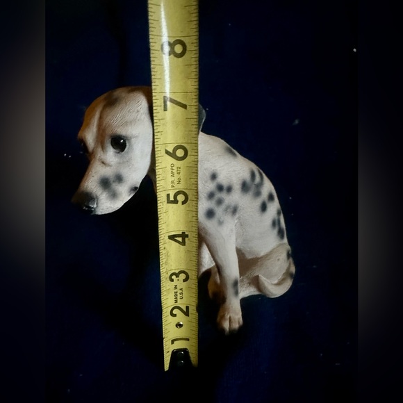 Dejected Dalmatian Puppy Dog Figurine Sitting Rescue Me! Resin 7” Firehouse Dog - Picture 7 of 12